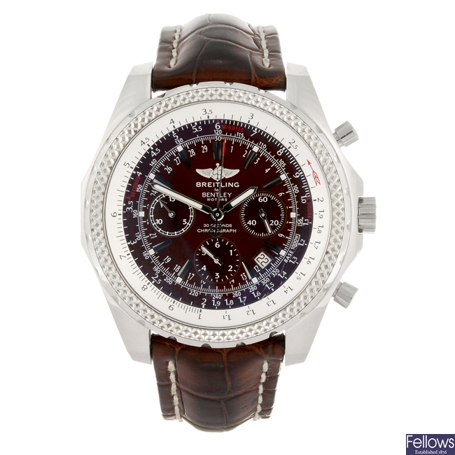 (814036874) A stainless steel automatic gentleman's Breitling for Bentley Motors wrist watch.