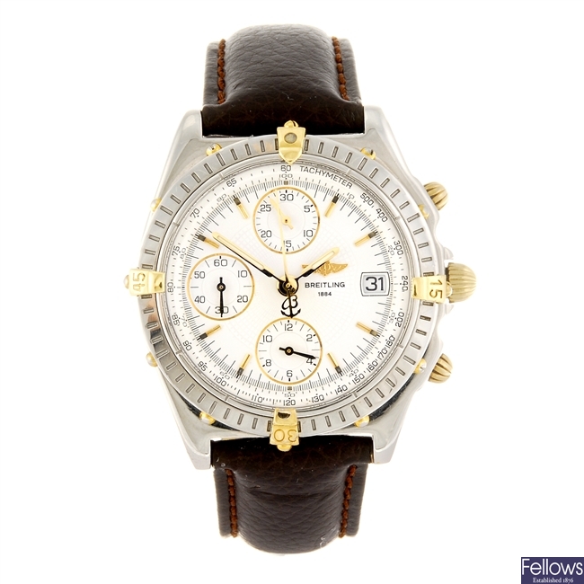 (942004532) A stainless steel automatic chronograph Breitling Chronomat Evolution wrist watch.