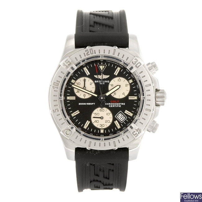 (1103020529) A stainless steel quartz gentleman's Breitling Colt Chrono Ocean wrist watch.