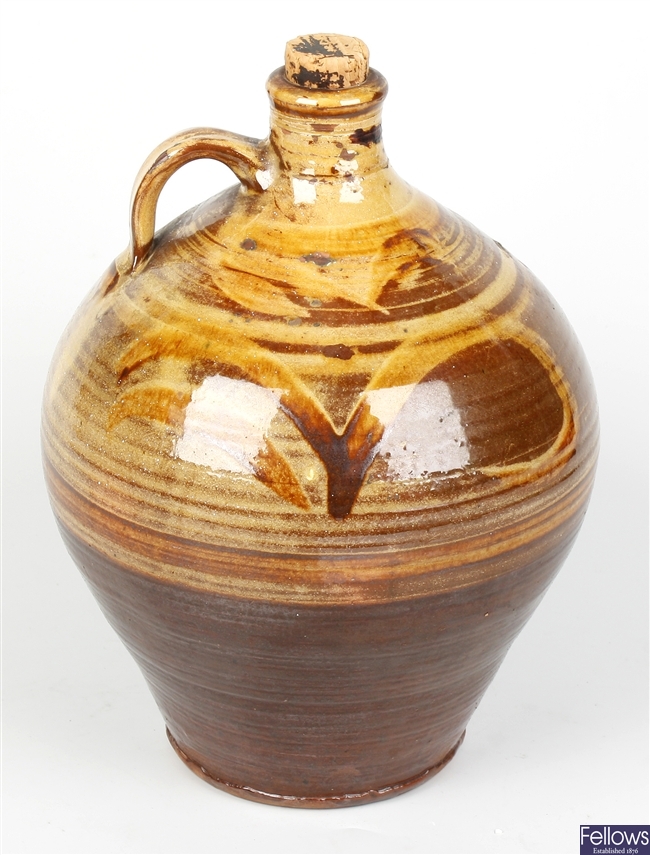 A good Winchcombe pottery cider flagon by Michael Cardew