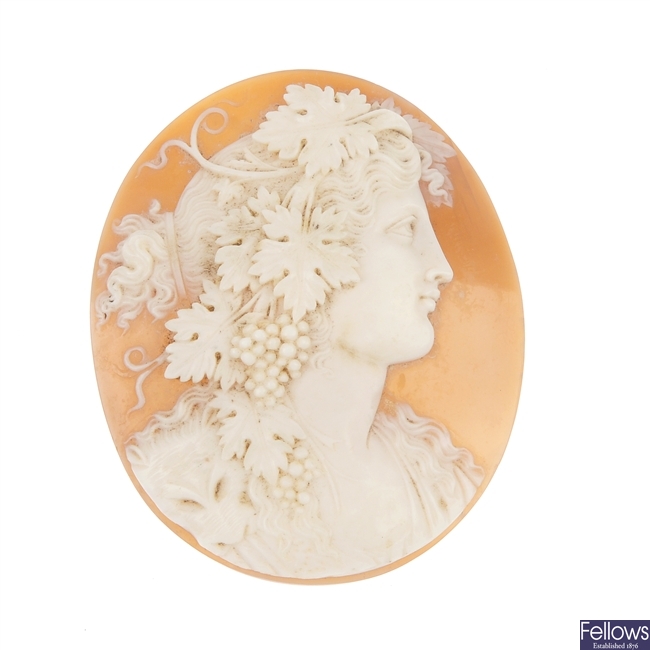 A late 19th century shell cameo.