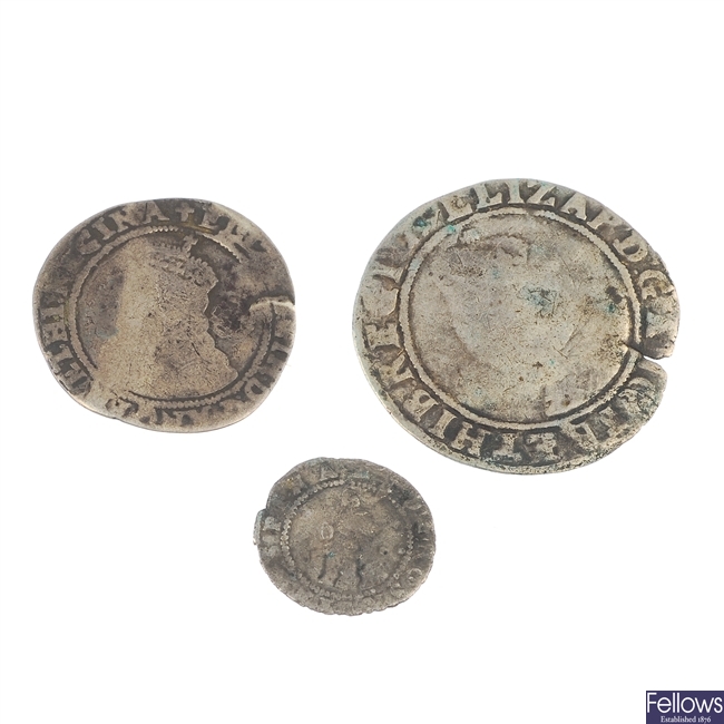 Elizabeth I (1558-1603), silver hammered coins (10).