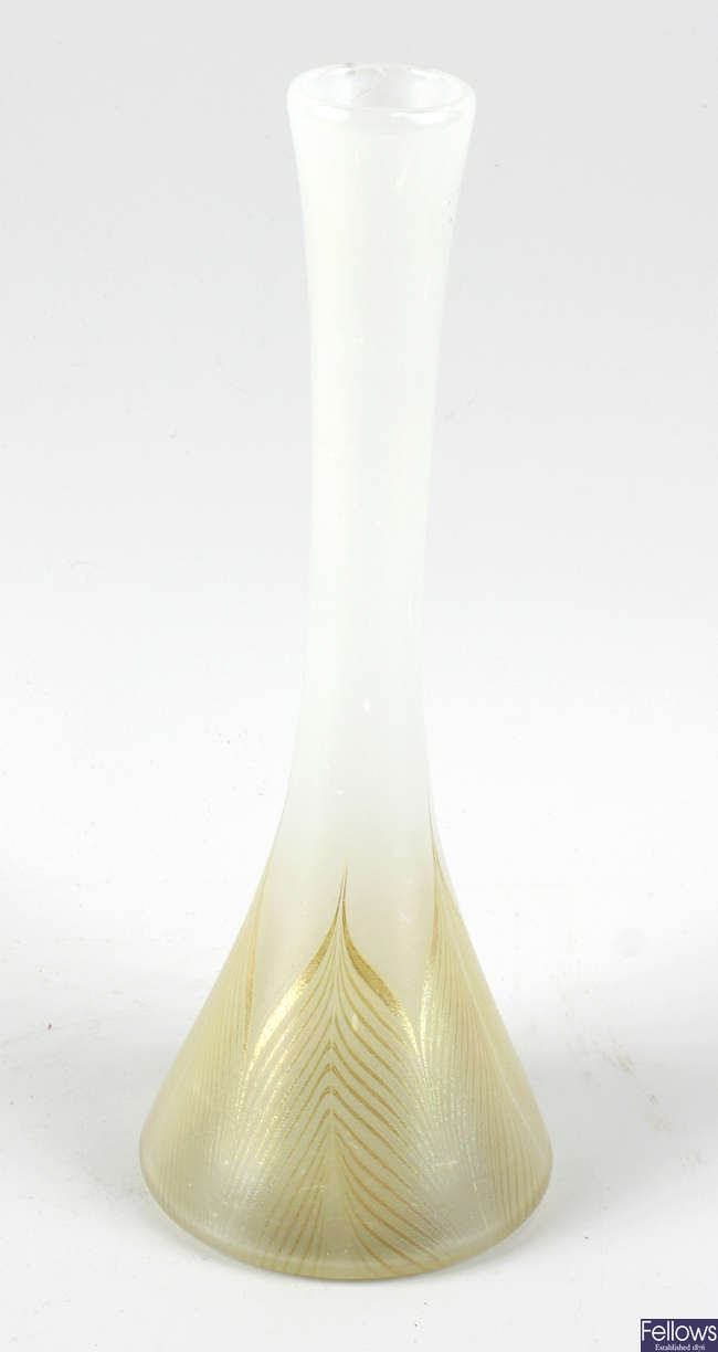 A Tiffany 'Favrile' iridescent glass vase