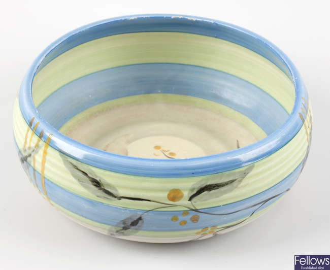 A Cliarice Cliff Wilkinsons pottery Bizarre bowl