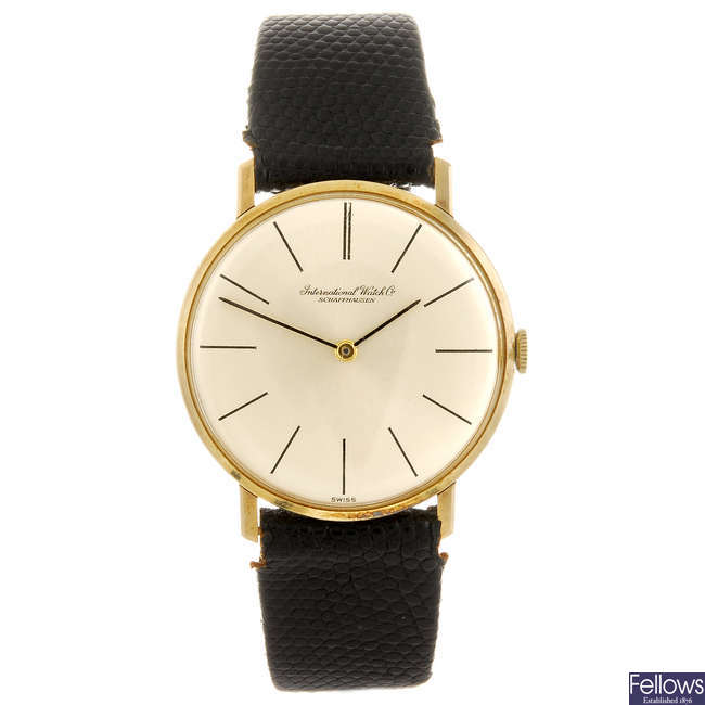 IWC - a gentleman's wrist watch.