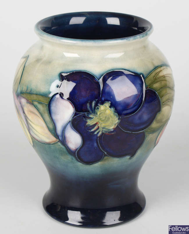 A Moorcroft pottery vase of baluster form