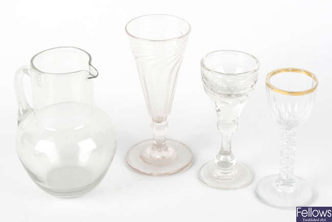 A collection of assorted drinking glasses