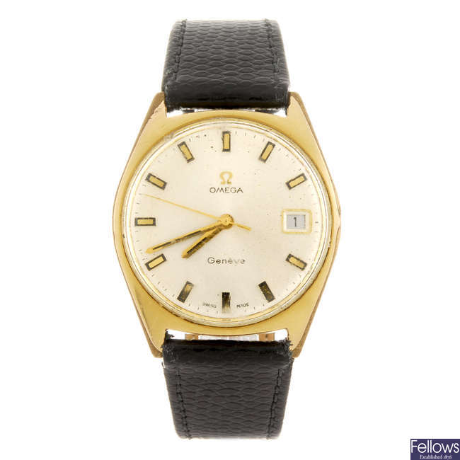 OMEGA - a gentleman's Geneve wrist watch.