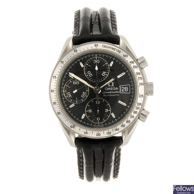 OMEGA - a gentleman's Speedmaster chronograph wrist watch.
