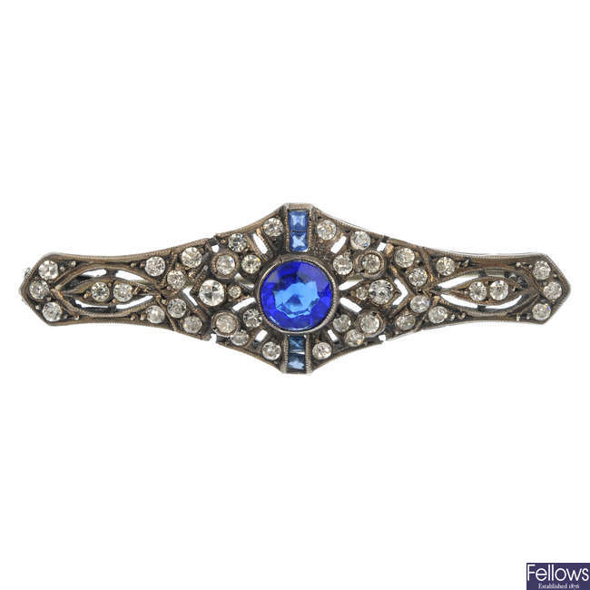 An early 20th century paste brooch.