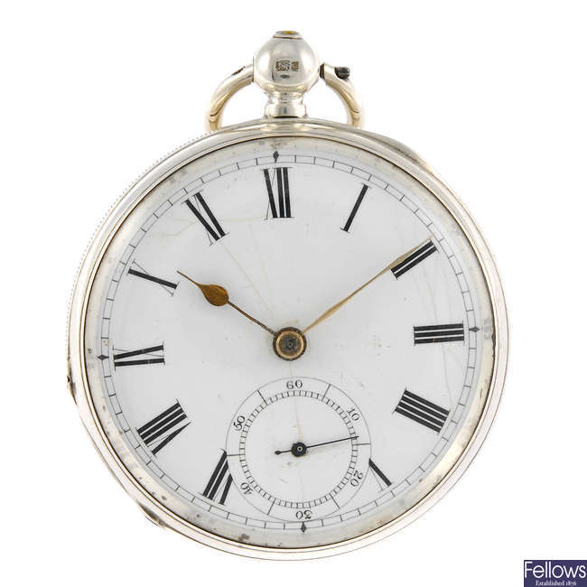 An open face pocket watch by Waltham.