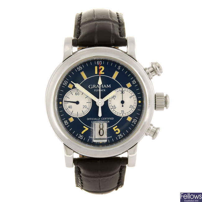 GRAHAM - a gentleman's Chronograph Flyback wrist watch.