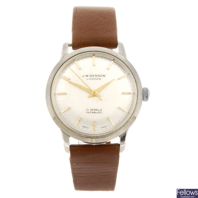 J.W. BENSON - a gentleman's wrist watch.