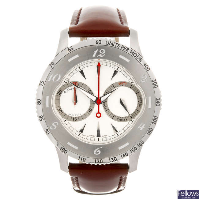 DUNHILL - a gentleman's Bobby Finder chronograph wrist watch.