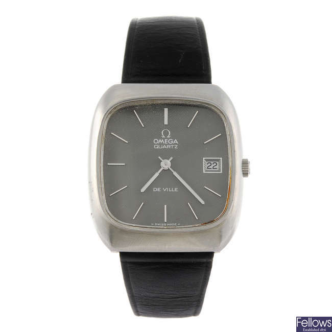 OMEGA - a gentleman's De Ville quartz wrist watch.