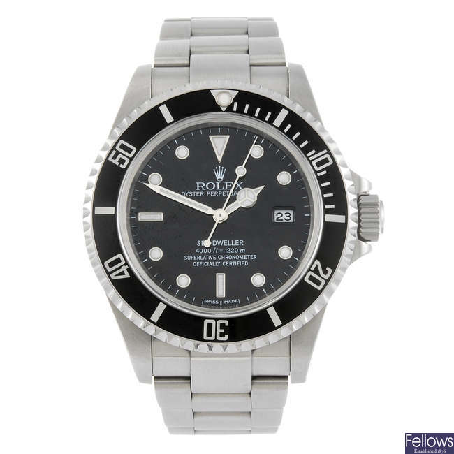 ROLEX - a gentleman's Oyster Perpetual Date Sea-Dweller bracelet watch. 