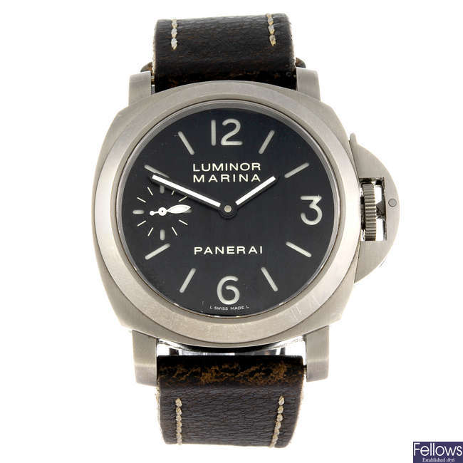 PANERAI - a gentleman's Luminor Marina wrist watch. 