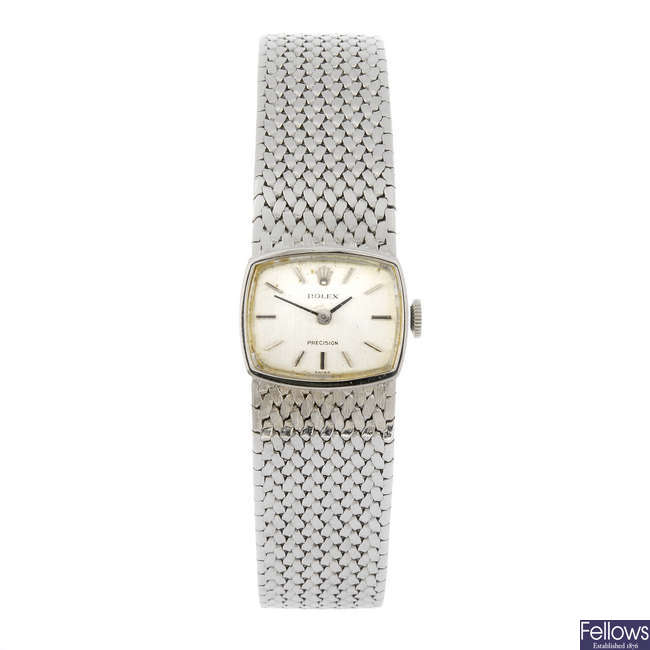 ROLEX - a lady's Precision bracelet watch. 