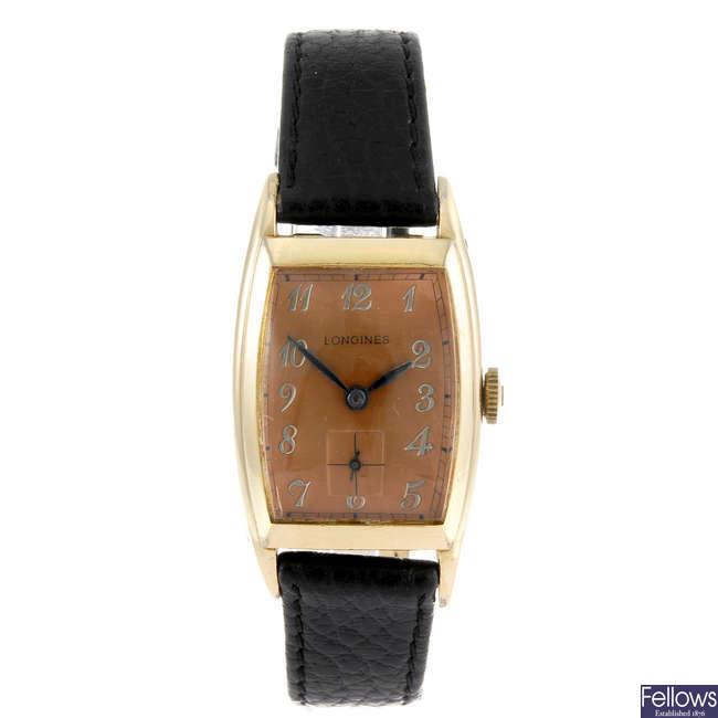 LONGINES - a gentleman's wrist watch.