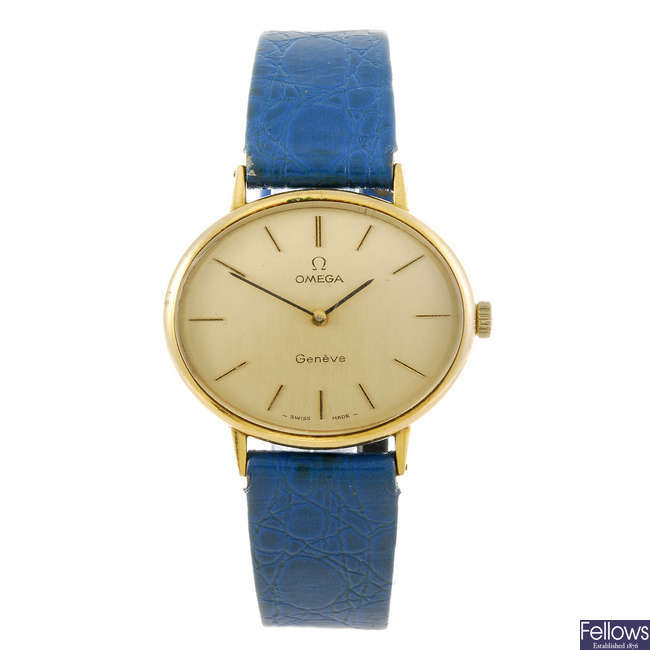 OMEGA - a lady's Geneve wrist watch.