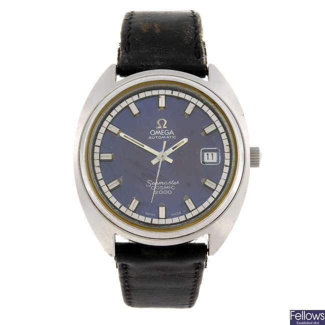 OMEGA - a gentleman's Seamaster Cosmic 2000 wrist watch.