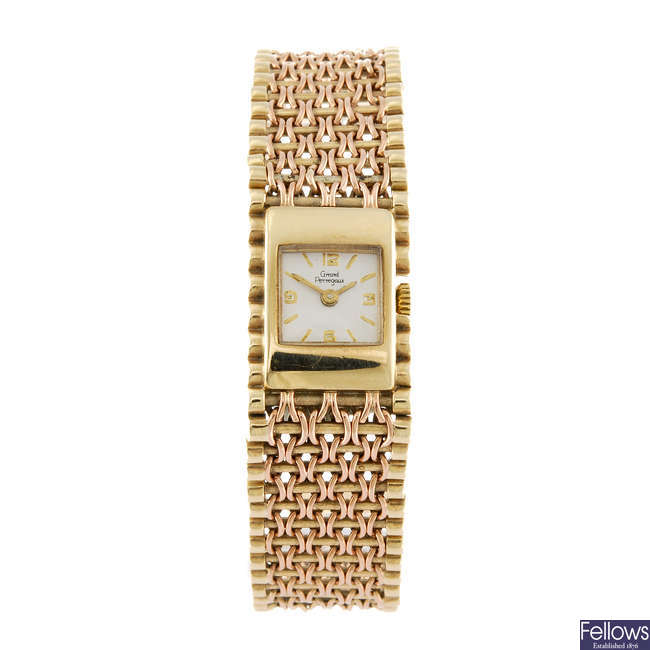 GIRARD-PERREGAUX - a lady's bracelet watch.