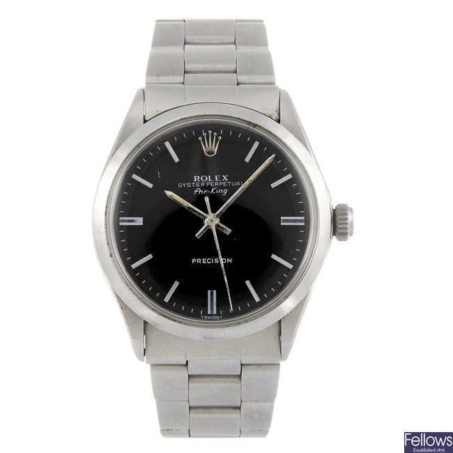 ROLEX - a gentleman's Oyster Perpetual Air-King Precision bracelet watch.