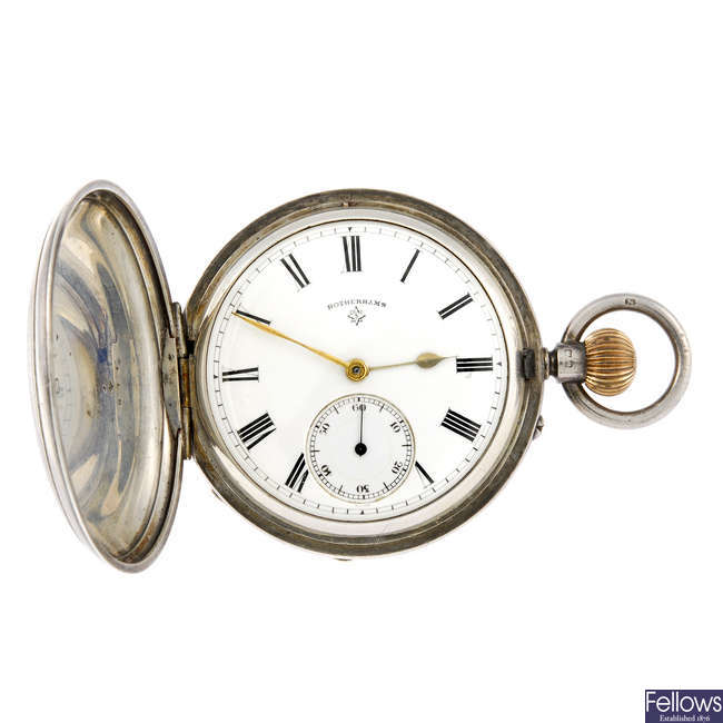 A full hunter pocket watch by Rotherhams
