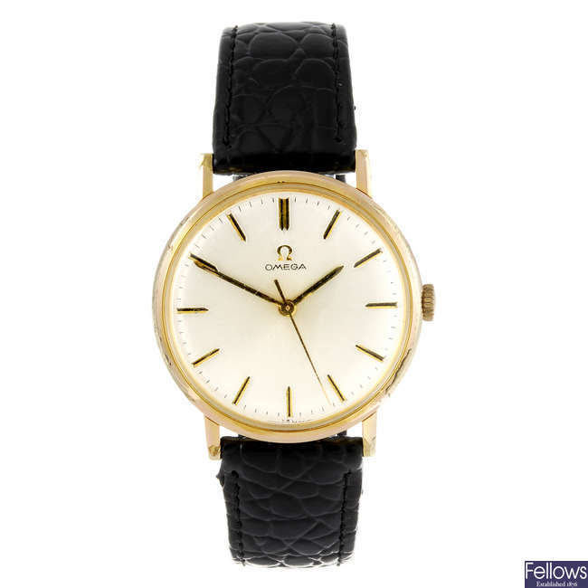 OMEGA - a gentleman's bracelet watch.