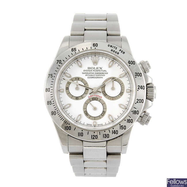ROLEX - a gentleman's Oyster Perpetual Cosmograph Daytona chronograph bracelet watch. 