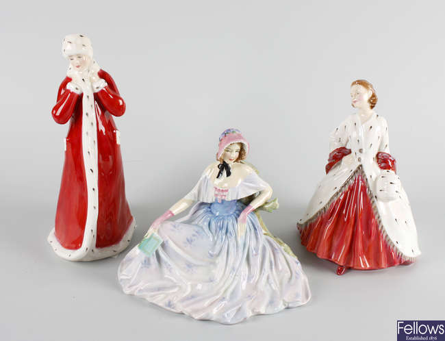 A group of five Royal Doulton figures