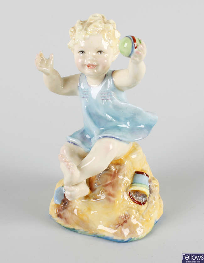 A Royal Worcester figure, 'But the child that is born on the Sabbath..'