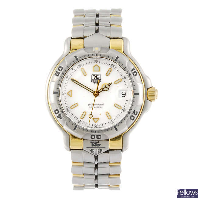 TAG HEUER - a gentleman's 6000 Series bracelet watch.