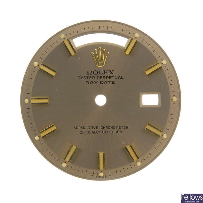 ROLEX - a bronze dial for a Day-Date. 