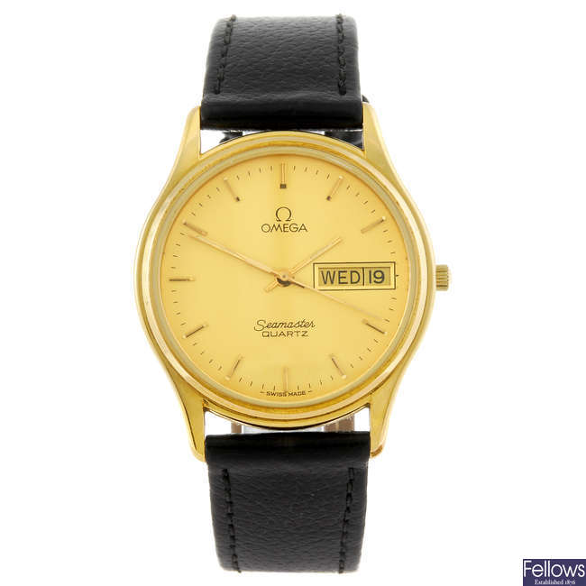 OMEGA - a  gentleman's Seamaster wrist watch.
