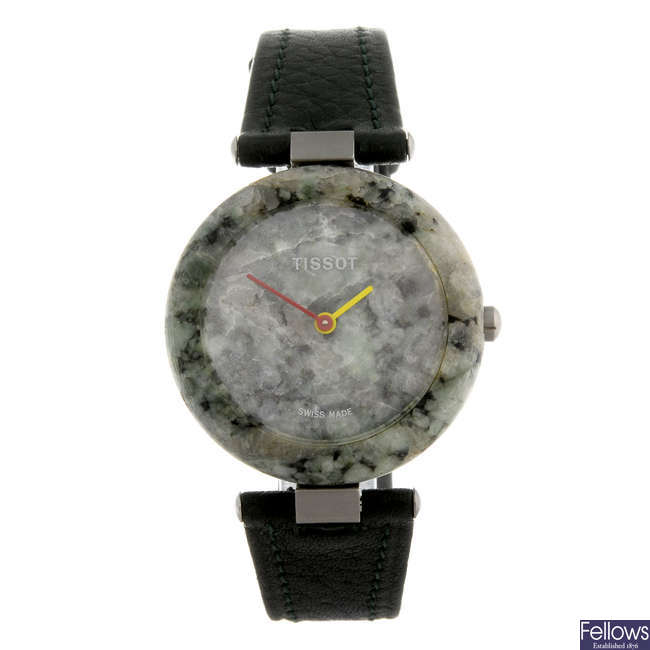 TISSOT - a lady's stainless steel Rockwatch wrist watch.