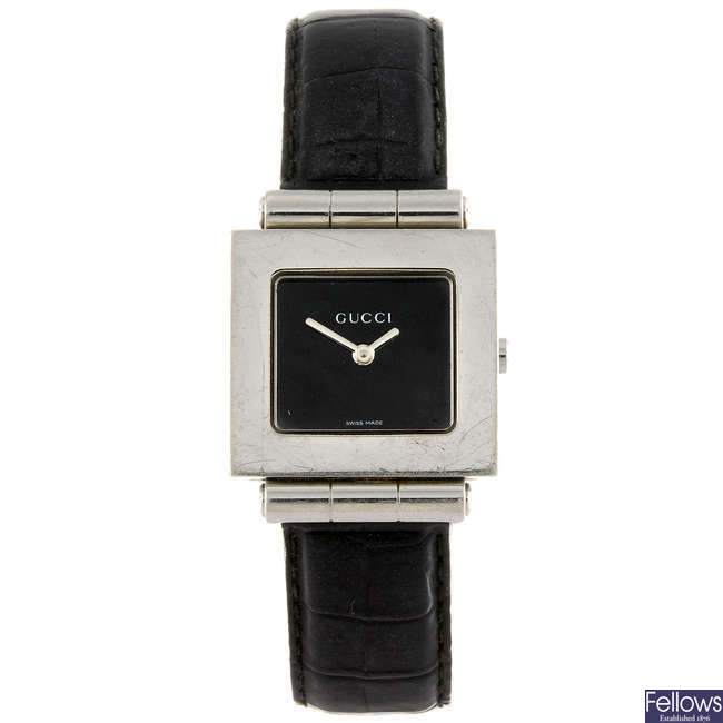 GUCCI - a 600J wrist watch with a DKNY bracelet watch