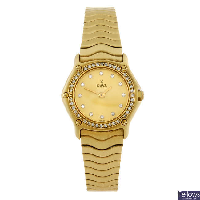 EBEL - a lady's Classic Wave bracelet watch.