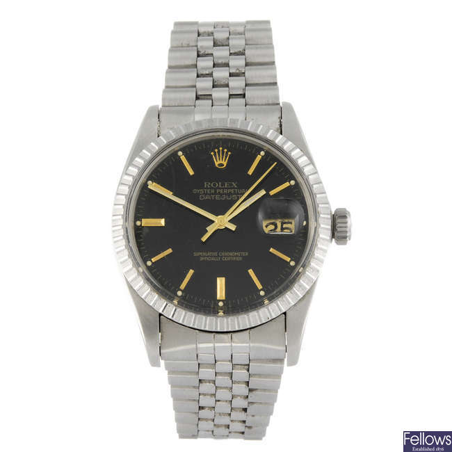 ROLEX - a gentleman's Oyster Perpetual Datejust bracelet watch.