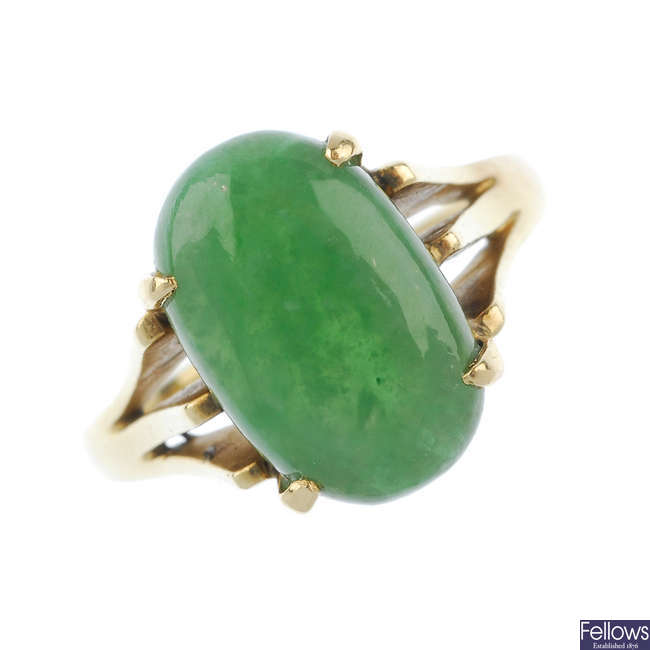 A jade ring. 