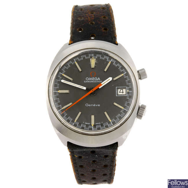 OMEGA - a gentleman's Chronostop wrist watch.