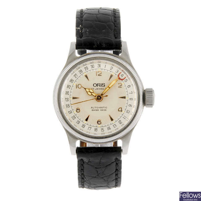 ORIS - a gentleman's stainless steel Big Crown Pointer Date wrist watch.