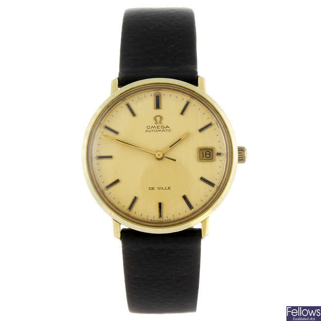 OMEGA - a gentleman's gold plated De Ville wrist watch. 