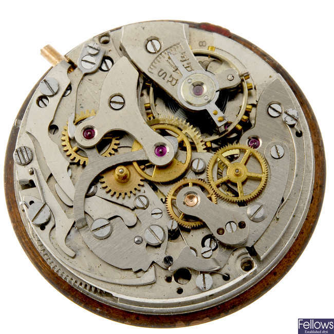 CHRONOGRAPHE SUISSE - a manual wind chronograph movement together with two chronograph movements. 