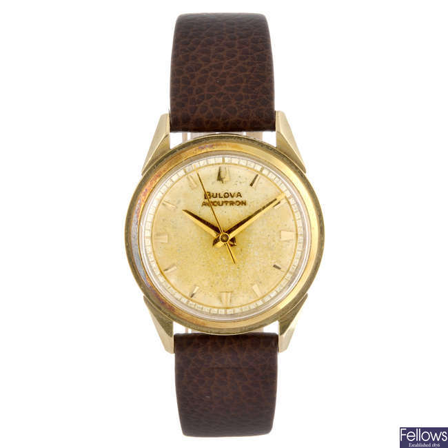 BULOVA - a gentleman's 18ct yellow gold Accutron wrist watch.