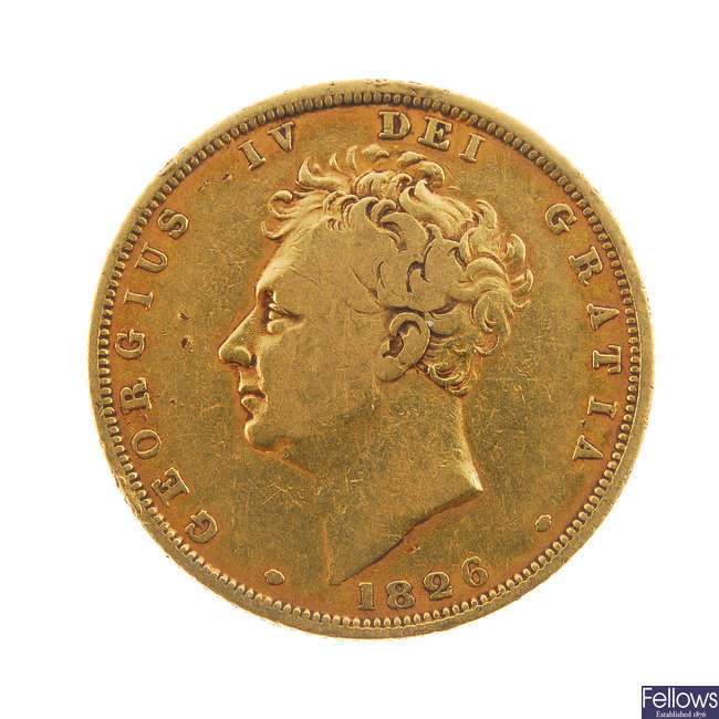 George IV, Sovereign 1826.