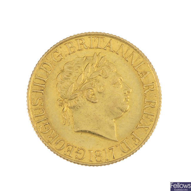 George III, Sovereign 1817.