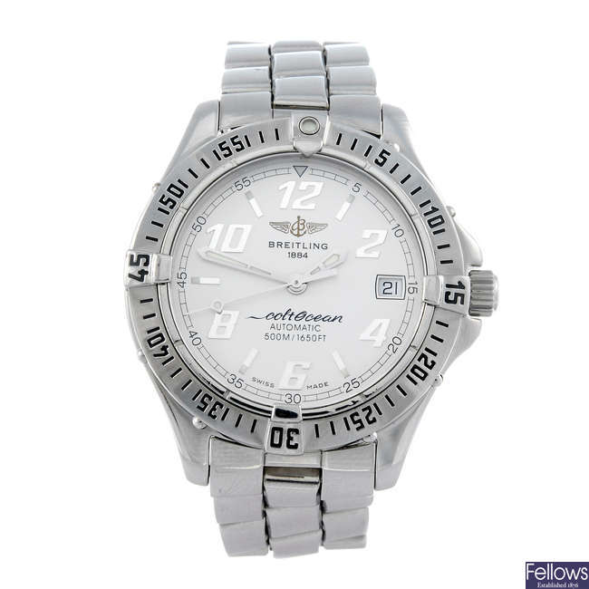 BREITLING - a gentleman's stainless steel Aeromarine Colt Ocean bracelet watch.