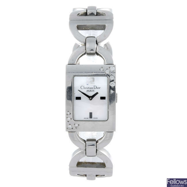 DIOR - a lady's stainless steel Malice bracelet watch.