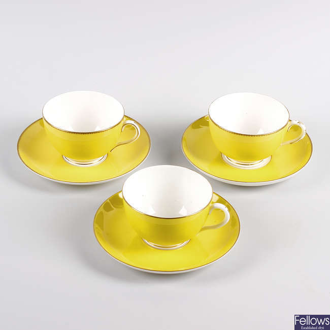 A Royal Worcester porcelain part tea service